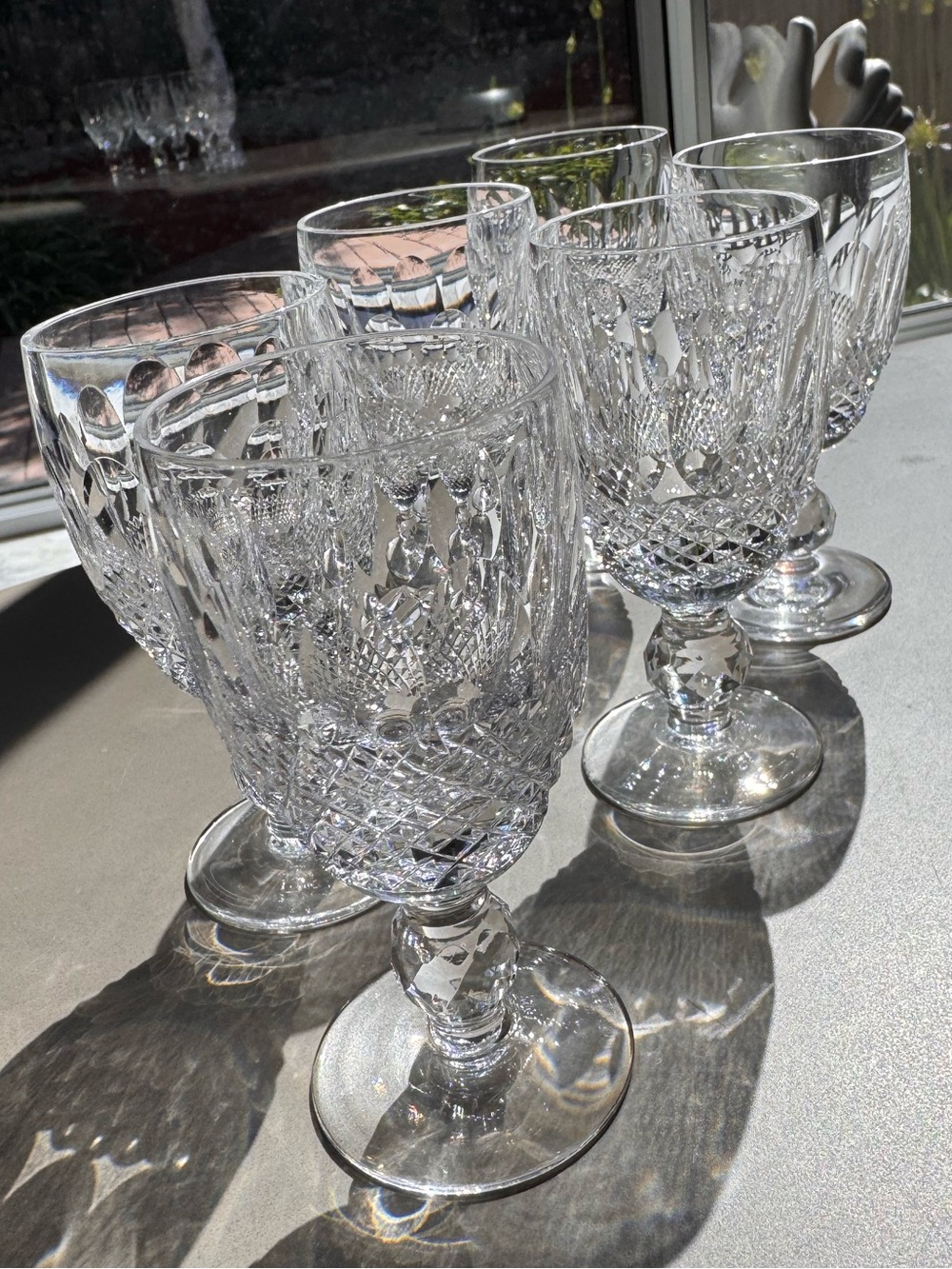 Waterford Colleen Crystal Cordial Glasses Set of 6 3oz Vintage Ireland